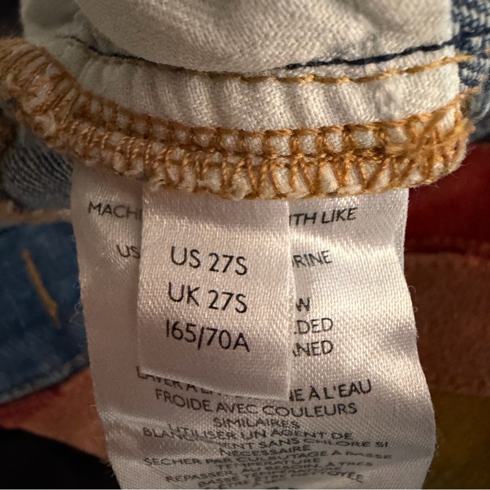 Free People We The Free Somewhere Over The Rainbow Flare Blue Jeans 23210 - Picture 12 of 14